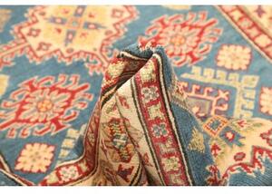 Tappeto Kazak Stilizzato Azzurro Rosso 98x150 Cm
