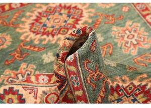 Tappeto Kazak Stilizzato Verde Salvia Rosso 105x150 Cm