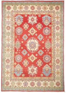 Tappeto Kazak Stilizzato Rosso Avorio 204x297 Cm