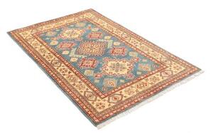 Tappeto Kazak Stilizzato Azzurro Rosso 98x150 Cm