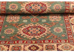 Tappeto Kazak Stilizzato Verde Salvia Rosso 105x150 Cm