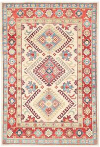 Tappeto Kazak Stilizzato Avorio Rosso Mattone 101x152 Cm
