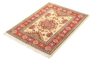 Tappeto Kazak Stilizzato Avorio Rosso 65x85 Cm