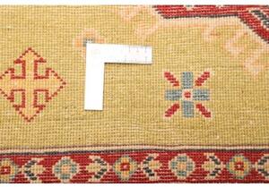 Tappeto Kazak Washed Stilizzato Verde Rosso 308x422 Cm