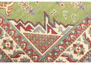 Tappeto Kazak Washed Stilizzato Verde Rosso 97x152 Cm
