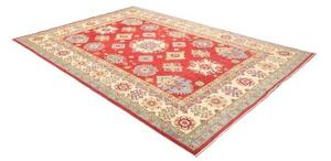 Tappeto Kazak Stilizzato Rosso Avorio 204x297 Cm