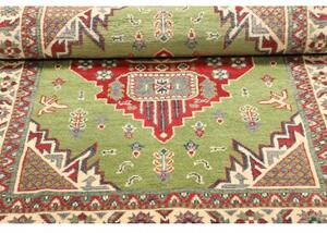 Tappeto Kazak Washed Stilizzato Verde Rosso 97x152 Cm