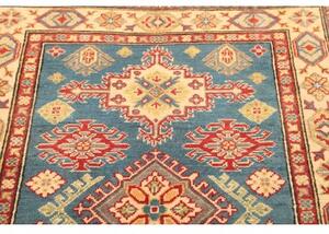 Tappeto Kazak Stilizzato Azzurro Rosso 98x150 Cm