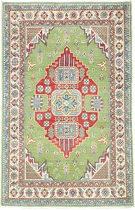 Tappeto Kazak Washed Stilizzato Verde Rosso 97x152 Cm