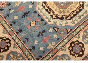 Tappeto Kazak Washed Stilizzato Blu Cielo Beige 123x173 Cm