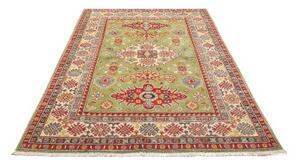 Tappeto Kazak Stilizzato Verde Rosso 148x205 Cm