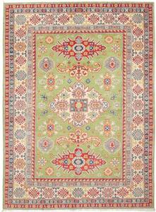 Tappeto Kazak Stilizzato Verde Rosso 148x205 Cm