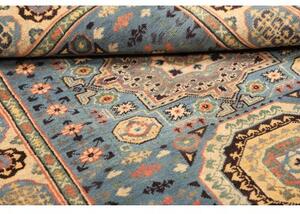 Tappeto Kazak Washed Stilizzato Blu Cielo Beige 123x173 Cm