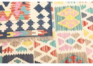 Tappeto Kilim Geometrico Multicolore 209x283 Cm
