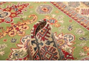 Tappeto Kazak Stilizzato Verde Rosso 148x205 Cm