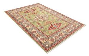 Tappeto Kazak Stilizzato Verde Rosso 148x205 Cm