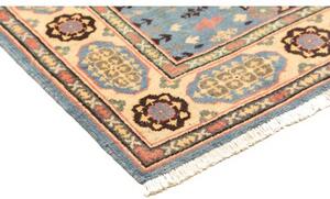 Tappeto Kazak Washed Stilizzato Blu Cielo Beige 123x173 Cm