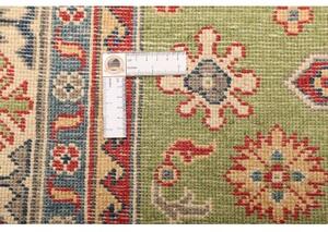 Tappeto Kazak Stilizzato Verde Rosso 148x205 Cm