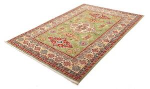Tappeto Kazak Stilizzato Verde Rosso 148x205 Cm