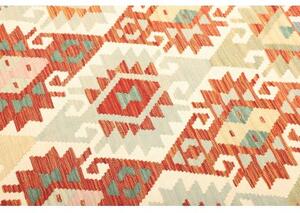 Tappeto Kilim Geometrico Arancione Beige 175x251 Cm