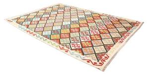 Tappeto Kilim Geometrico Multicolore Beige 207x298 Cm