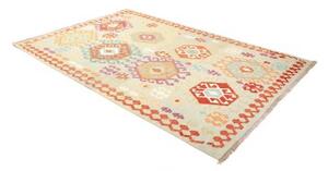 Tappeto Kilim Geometrico Verde Chiaro Multicolore 171x264 Cm