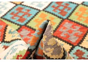 Tappeto Kilim Geometrico Multicolore Beige 207x298 Cm