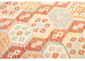 Tappeto Kilim Geometrico Mattone Beige 201x293 Cm
