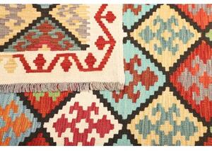 Tappeto Kilim Geometrico Multicolore Beige 207x298 Cm
