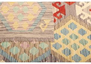Tappeto Kilim Geometrico Tortora Multicolore 204x304 Cm