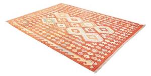 Tappeto Kilim Geometrico Arancione Multicolore 176x240 Cm