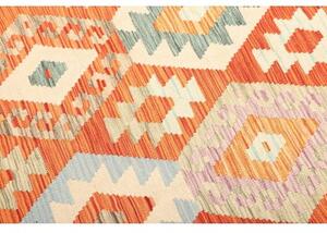 Tappeto Kilim Geometrico Arancione Multicolore 176x240 Cm