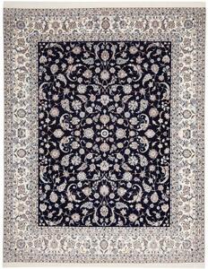 Tappeto Nain 6la Floreale Blu Scuro Avorio 255x323 Cm