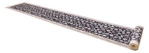 Tappeto Nain 6la Floreale Nero Avorio Corsia 85x612 Cm