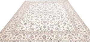 Tappeto Nain 6la Floreale Avorio Blu 255x316 Cm