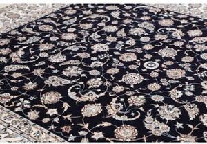 Tappeto Nain 6la Floreale Blu Scuro Avorio 255x323 Cm