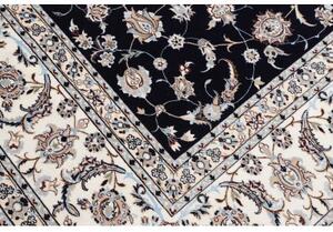 Tappeto Nain 6la Floreale Blu Scuro Avorio 255x323 Cm