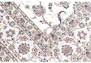 Tappeto Nain 6la Floreale Avorio Blu 255x307 Cm