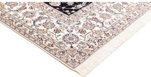 Tappeto Nain 6la Floreale Blu Scuro Avorio 260x310 Cm