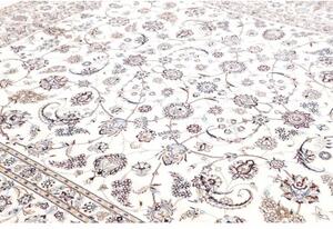 Tappeto Nain 6la Floreale Avorio Blu 255x307 Cm