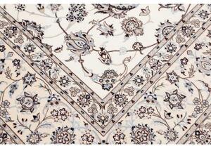 Tappeto Nain 6la Floreale Avorio Blu 251x356 Cm