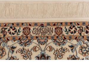 Tappeto Nain 6la Medaglione Floreale Avorio Grigio Corsia 83x445 Cm