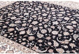 Tappeto Nain 6la Floreale Blu Scuro Avorio 260x310 Cm