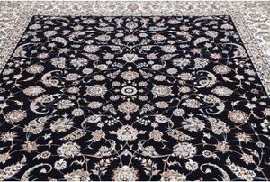 Tappeto Nain 6la Floreale Blu Scuro Avorio 255x323 Cm