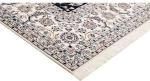 Tappeto Nain 6la Floreale Blu Scuro Avorio 255x323 Cm