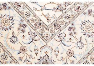 Tappeto Nain 6la Floreale Avorio Blu 255x316 Cm
