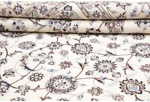 Tappeto Nain 6la Floreale Avorio Blu 251x356 Cm