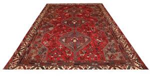 Tappeto Shiraz Stilizzato Rosso Marrone 214x302 Cm