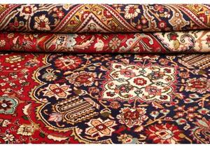 Tappeto Tabriz Stilizzato Rosso Blu Scuro 256x338 Cm