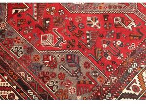 Tappeto Shiraz Stilizzato Rosso Marrone 214x302 Cm